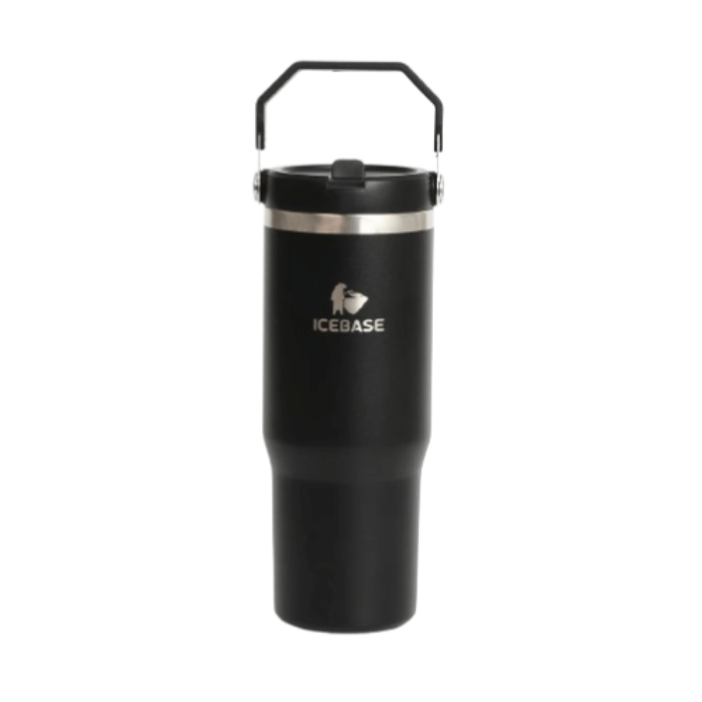 แก้วเก็บความเย็น ICEBASE รุ่น VL-518BK (FLIPZ) ขนาด 900 ML สีดำ
